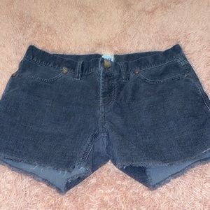 dark very low rise shorts from GAP.